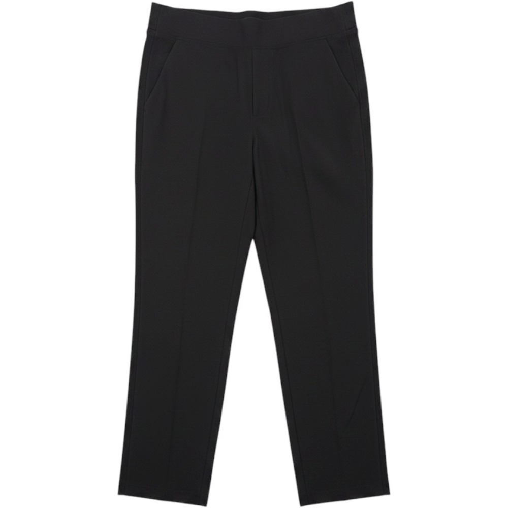 Athleta Brooklyn Ankle Pant‎ Women 8 Black Ribbed Waistband Taper Leg Athleisure